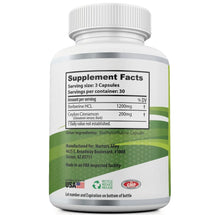 Load image into Gallery viewer, Premium Berberine HCL 1400mg Plus Organic Ceylon Cinnamon 90 Caps and is Gluten Free