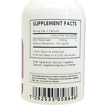 Load image into Gallery viewer, Milk Thistle Seed Powder Capsules - 500mg Each - Silybum Marianum
