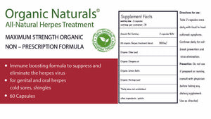 All-Natural Herpes Treatment / Cold Sore Treatment Capsules