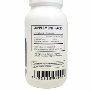 Organic Fenugreek Seed Powder Capsules 