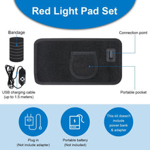 Load image into Gallery viewer, 30W 660nm 850nm Near Infrared Red Light Therapy Waist Wrap Pad Belt Pain Relief - Personal Health Shop