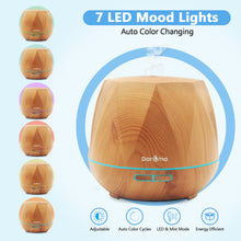 Load image into Gallery viewer, 550ml Essential Oil Diffuser,5 In 1 Aromatherapy Ultrasonic Cool Mist Humidifier
