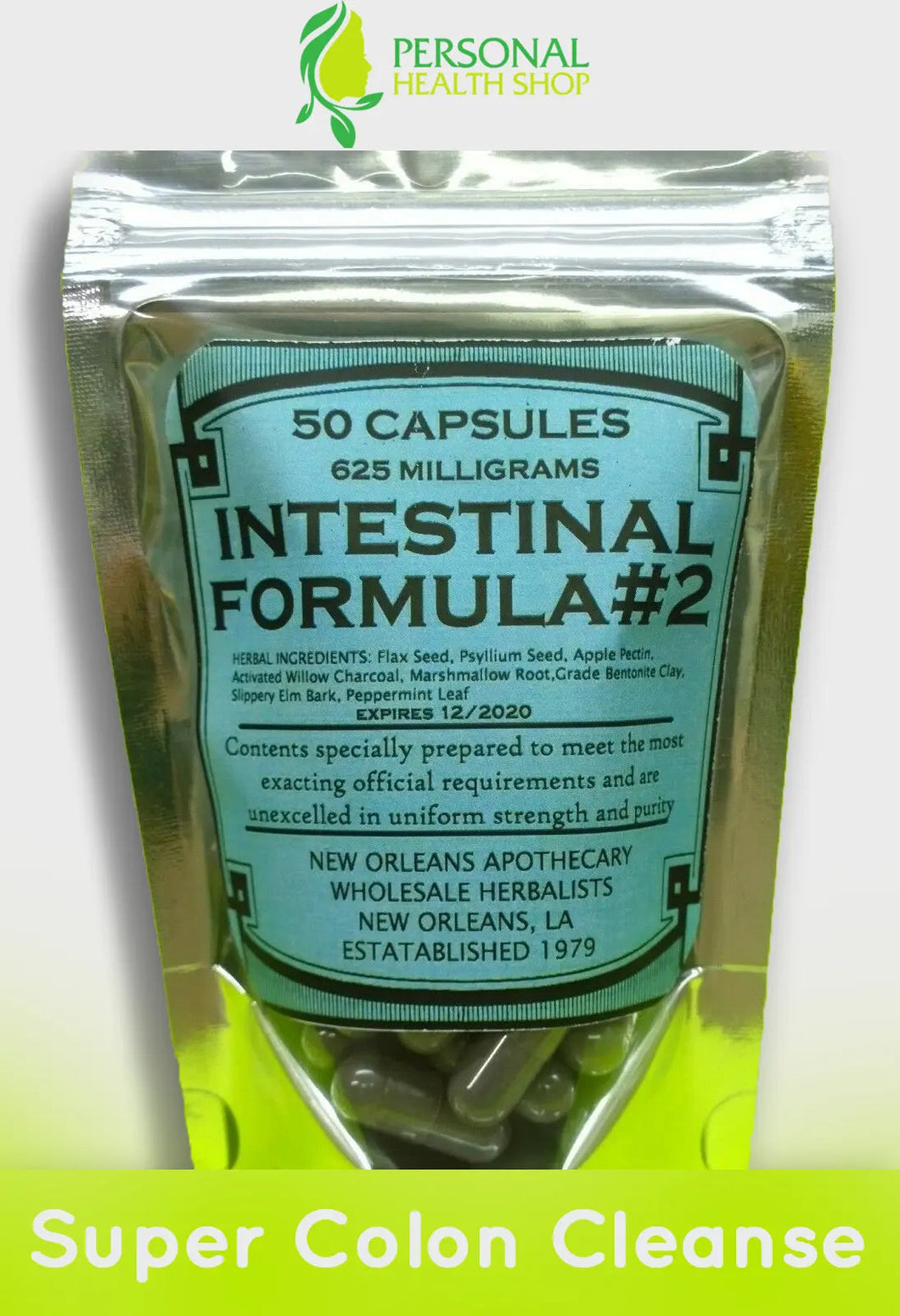 Intestinal Formula Capsules (SUPER COLON CLEANSE*DETOX*) - Personal Health Shop