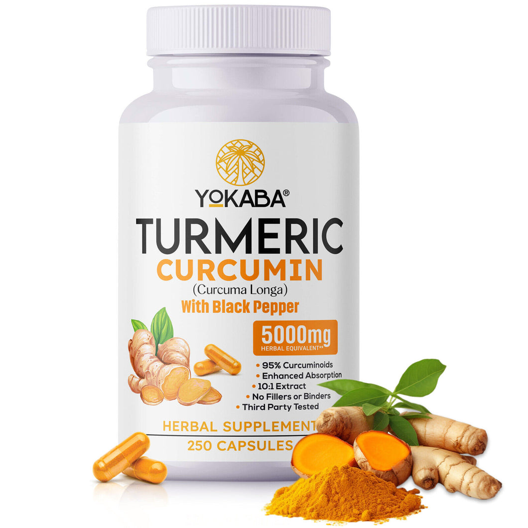 Tumeric Curcumin with Black Pepper 5000mg Herbal Supplement