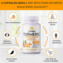 Load image into Gallery viewer, Tumeric Curcumin with Black Pepper 5000mg Herbal Supplement