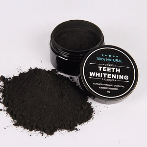 Activated Charcoal Teeth Whitening Powder - Organic & Natural Black Toothpaste