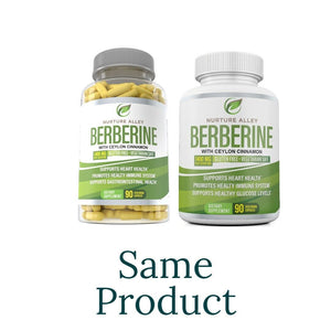 Premium Berberine HCL 1400mg Plus Organic Ceylon Cinnamon 90 Caps