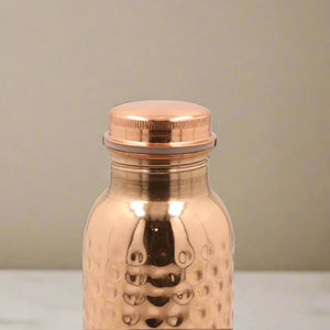 34oz Pure Copper Water Bottle - Handmade Hammered Finish - Ayurvedic Health