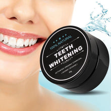 Load image into Gallery viewer, Charcoal Whitening Powder with Eco-Friendly Bamboo Toothbrush Dual-Action Flossers
