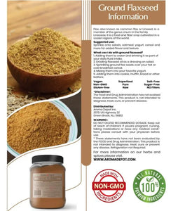 Brown Flax Seeds for Face Mask & Gel - 1 lb. Omega-3 
