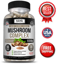 Load image into Gallery viewer, Mushroom Complex with Lion&#39;s Mane, Reishi, &amp; Shiitake: A Powerful Blend for Immune Support &amp; Cognitive Health 