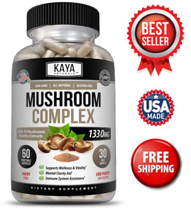 Mushroom Complex with Lion's Mane, Reishi, & Shiitake: A Powerful Blend for Immune Support & Cognitive Health 