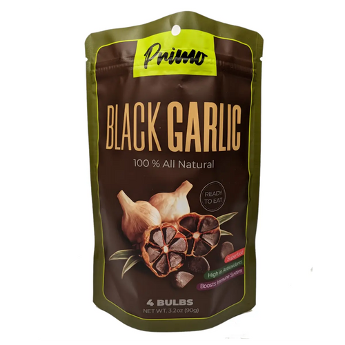 BLACK GARLIC 3.2oz (4 Bulbs) 100% ALL NATURAL 