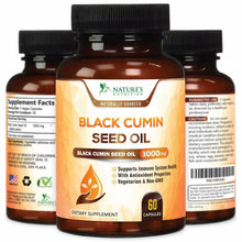 Load image into Gallery viewer, Black Seed Oil Capsules Highest Potency Black Cumin 1000mg - 60 softgels Personal Health Shop