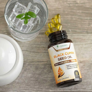Black Seed Oil Capsules Highest Potency Black Cumin 1000mg - 60 softgels Personal Health Shop