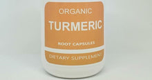 Load image into Gallery viewer, Organic Turmeric Root Powder &amp; Peppercorn Capsules