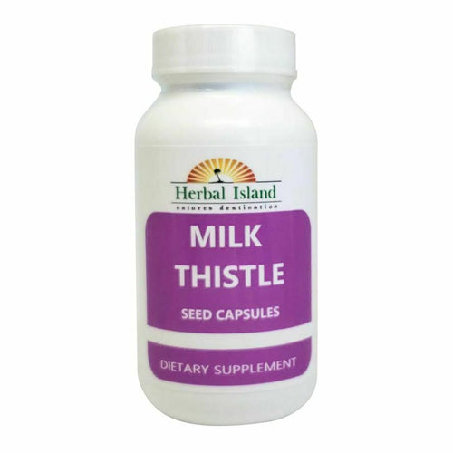 Milk Thistle Seed Powder Capsules - 500mg Each - Silybum Marianum