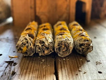 Load image into Gallery viewer, 3 Palo Santo Wood &amp; 3 White Sage Smudge Sticks lovelustbox