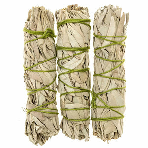 3 Palo Santo Wood & 3 White Sage Smudge Sticks lovelustbox