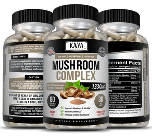 Mushroom Complex with Lion's Mane, Reishi, & Shiitake: A Powerful Blend for Immune Support & Cognitive Health