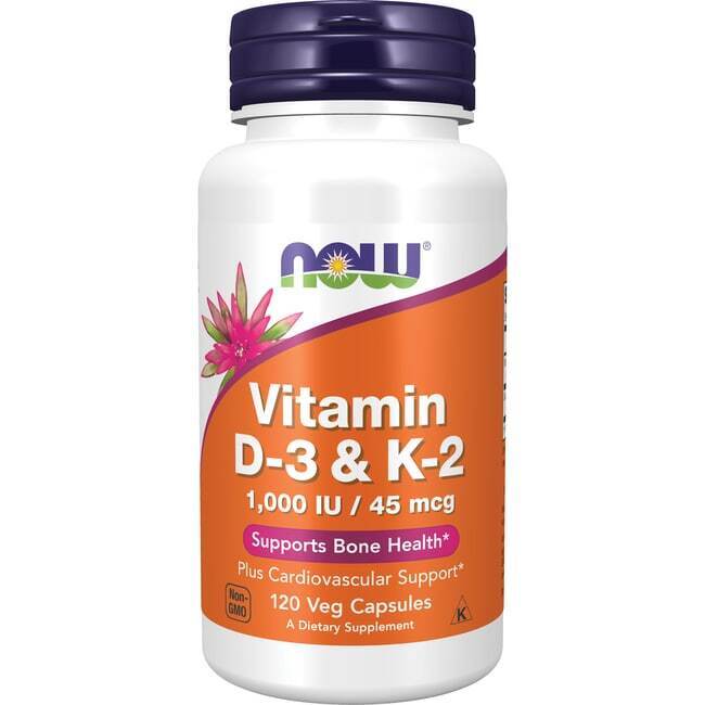 Vitamin D-3 & K-2 120 Veg Caps